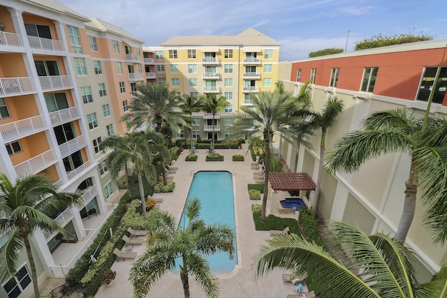 view of community pool