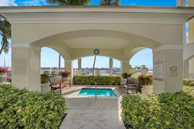 view of pool with a patio