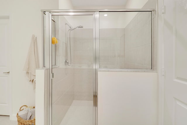 bathroom with walk in shower