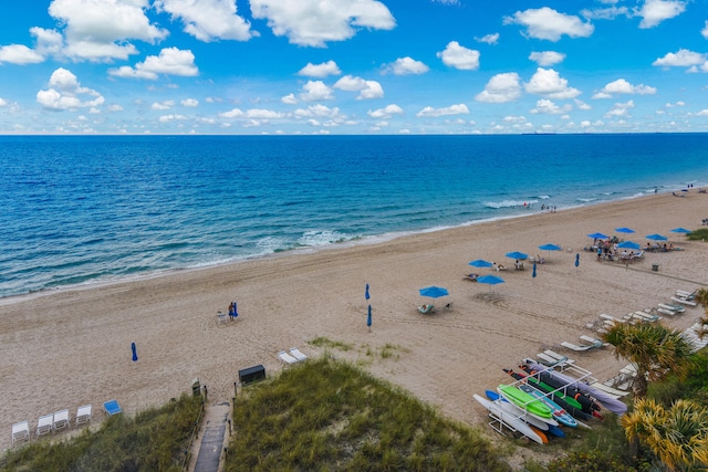 water view with a beach view