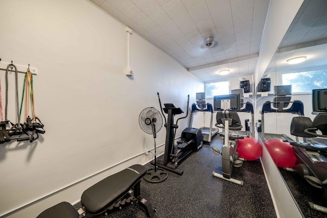 view of workout room