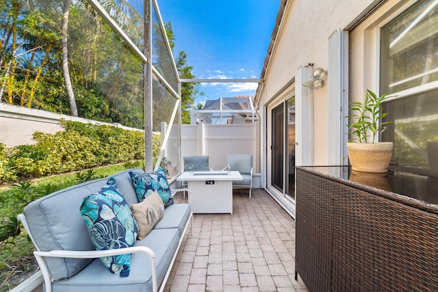 view of sunroom / solarium