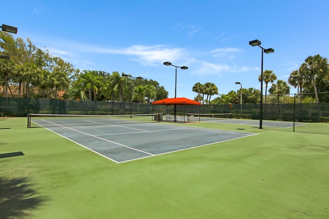 view of sport court