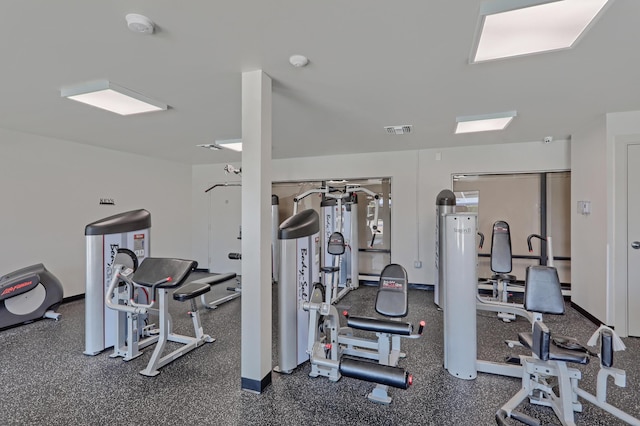 view of exercise room