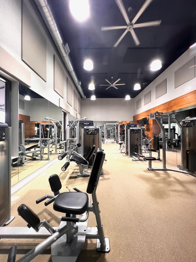 view of workout area