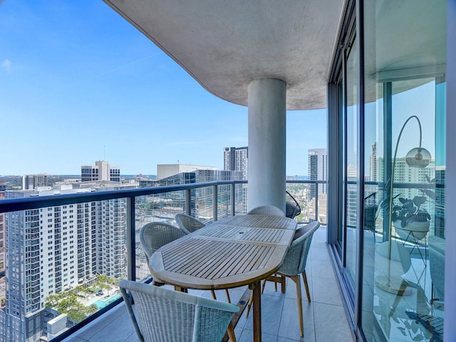 view of balcony