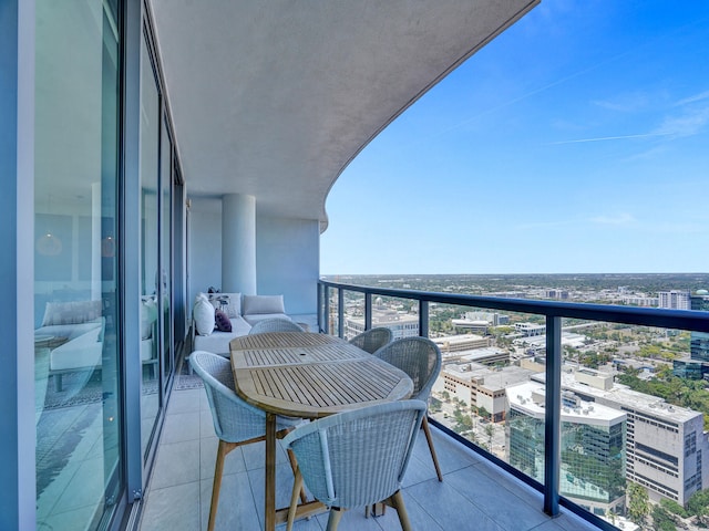 view of balcony