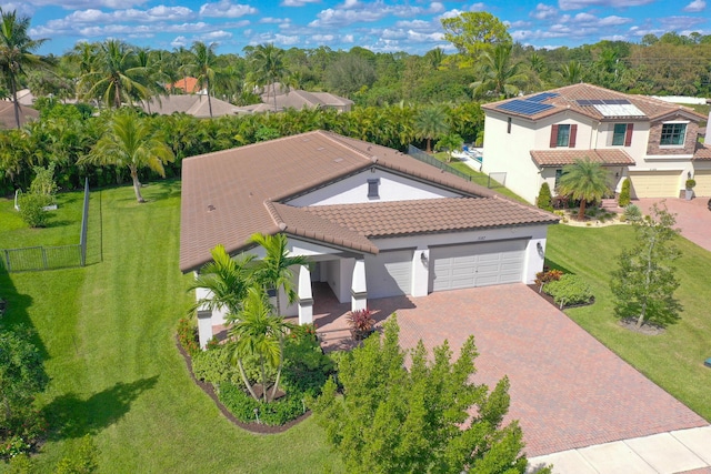 birds eye view of property