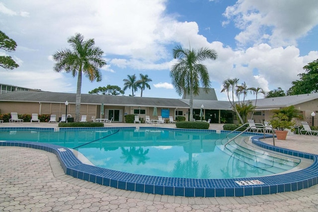 view of pool with a patio area