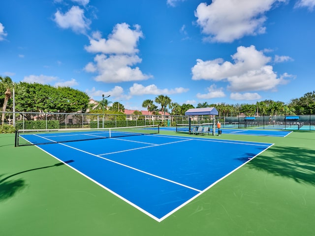 view of tennis court