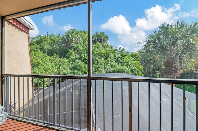 view of balcony