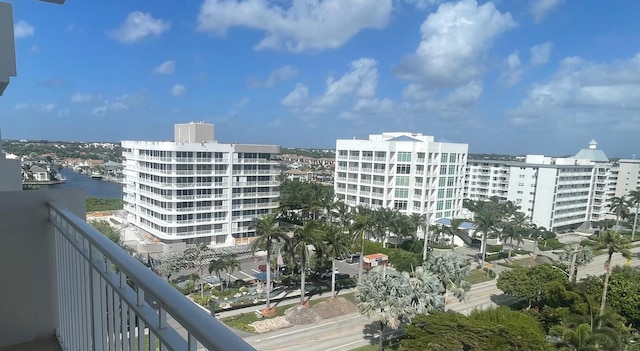 view of property with a water view