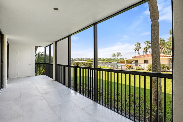 view of sunroom / solarium