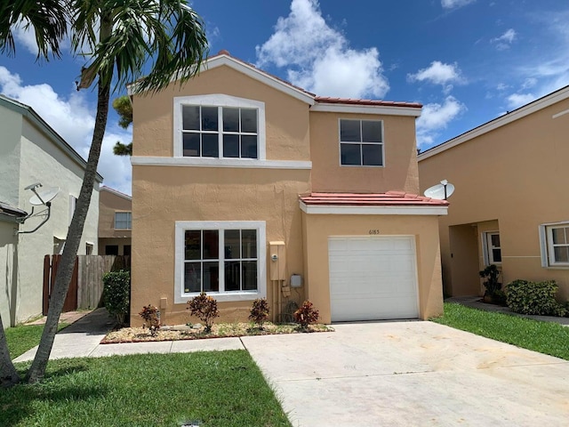 view of front of house featuring a garage