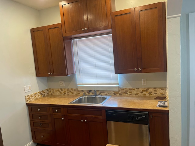 kitchen featuring sink and stainless steel dishwasher