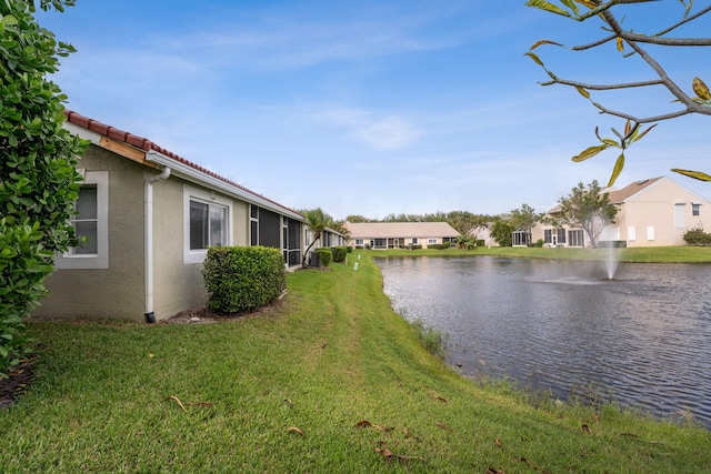 water view featuring a residential view