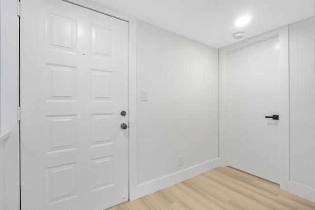 interior space featuring light hardwood / wood-style floors