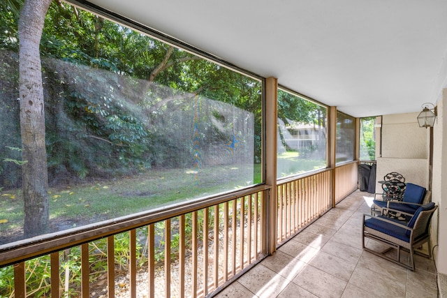 view of sunroom / solarium