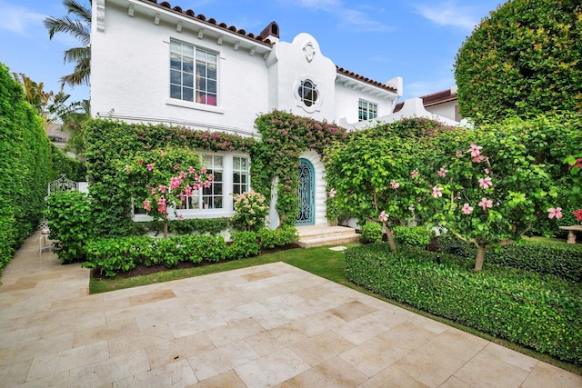 view of mediterranean / spanish house