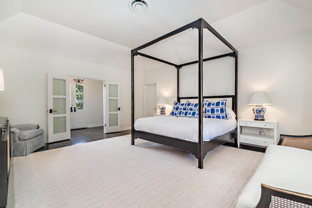 bedroom featuring hardwood / wood-style flooring