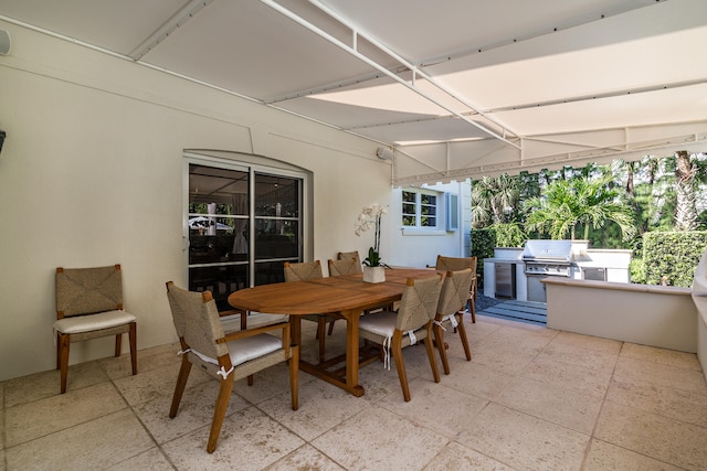 view of dining area