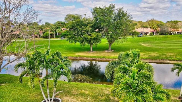 view of property's community featuring a water view