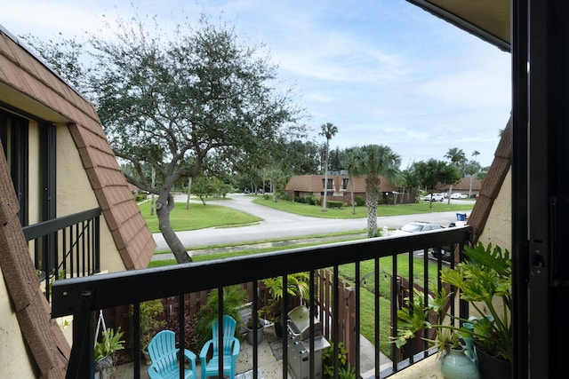 view of balcony