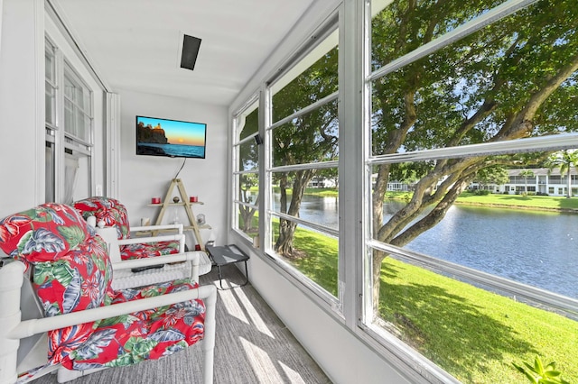 sunroom with a wealth of natural light