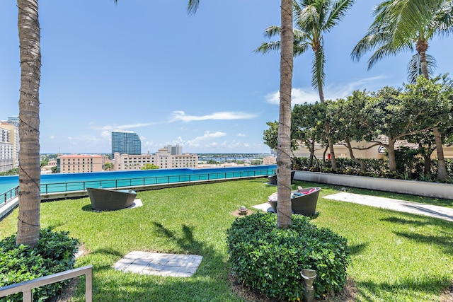 550 Okeechobee Blvd Unit 509, West Palm Beach, FL 33401 - view of green lawn featuring a city view