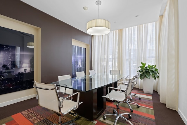 dining area with a healthy amount of sunlight