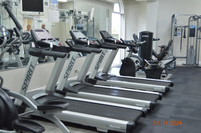 view of exercise room