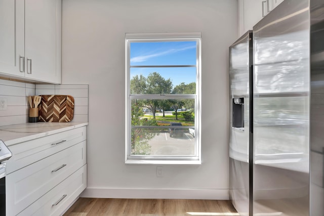 interior space featuring light hardwood / wood-style floors