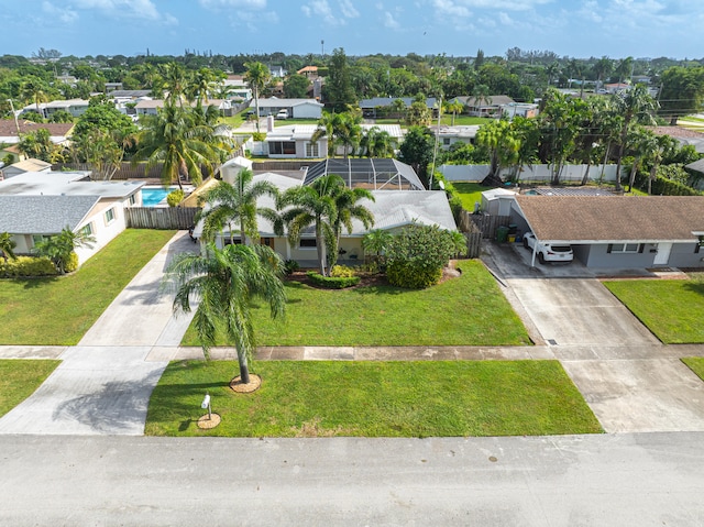 birds eye view of property