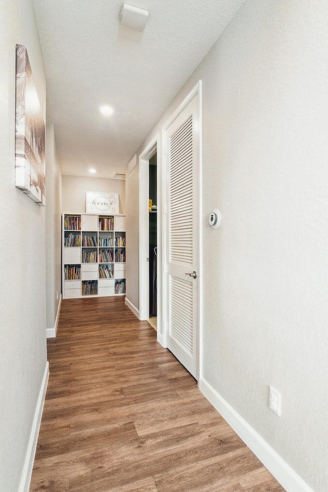 hall featuring hardwood / wood-style floors