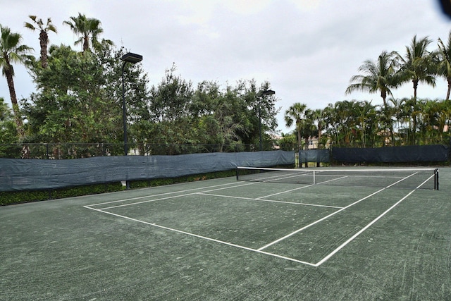 view of tennis court