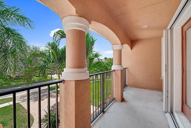 view of balcony