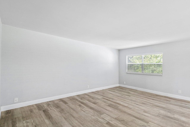 empty room featuring light hardwood / wood-style floors