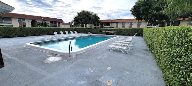 view of pool with a patio