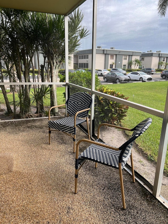 view of sunroom / solarium