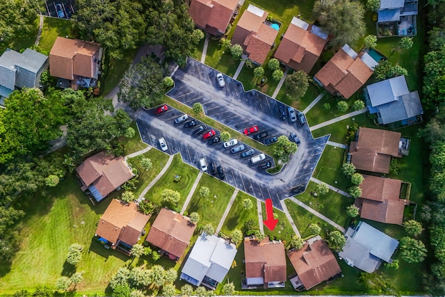 birds eye view of property featuring a residential view