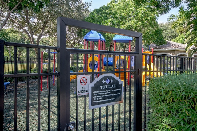 view of jungle gym