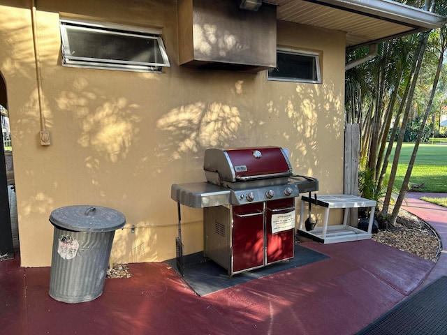 view of patio / terrace featuring area for grilling