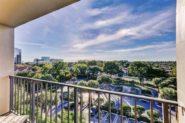 view of balcony