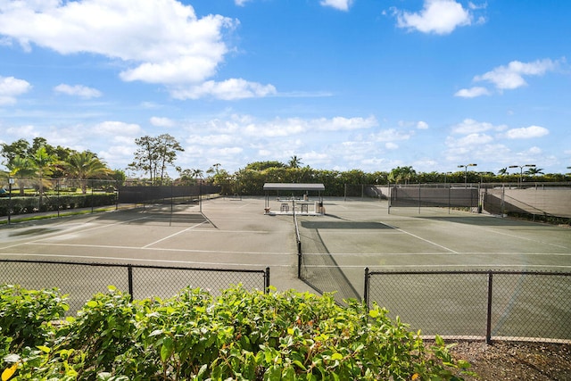 view of tennis court