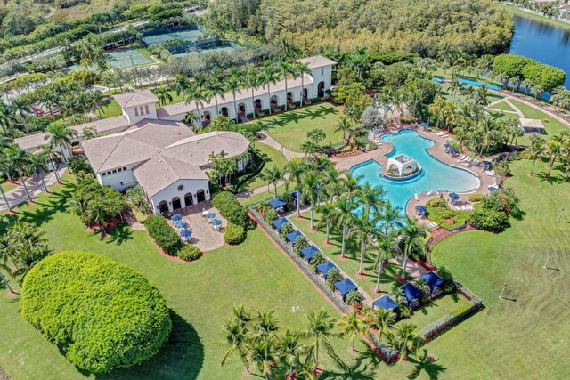 8951 Alexandra Cir, Wellington, FL 33414 - aerial view of property's location featuring a pool