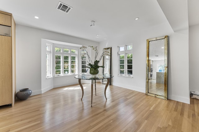 interior space featuring light hardwood / wood-style flooring