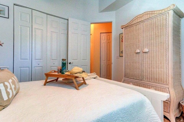 bedroom featuring a closet