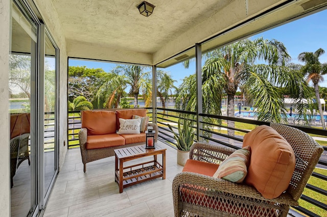 view of sunroom / solarium