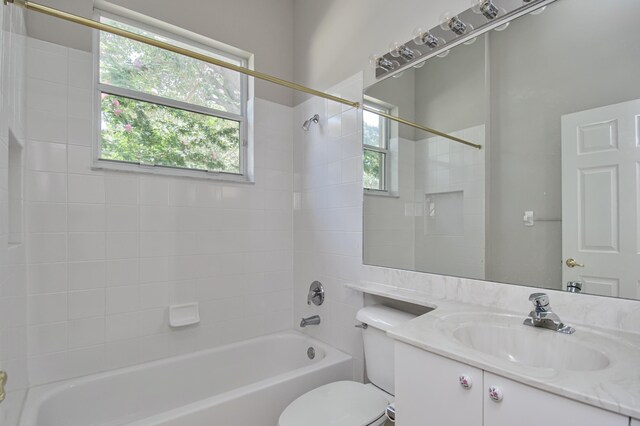 11481 Kanapali Ln, Boynton Beach, FL 33437 - full bathroom with plenty of natural light, shower / tub combination, toilet, and vanity