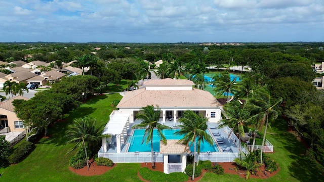 birds eye view of property